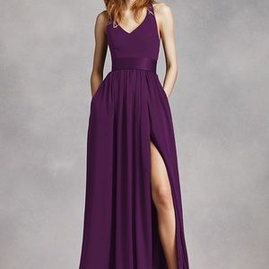Vera Wang Bridesmaid Dress in Plum